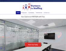 Tablet Screenshot of mypartnersinstaffing.com